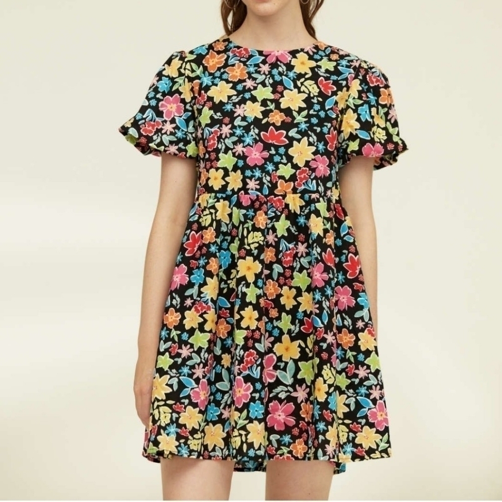 Cider Hot Summer Floral Mini Dress M